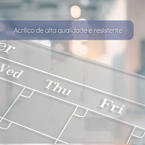 Quadro de Planejamento em Acrílico