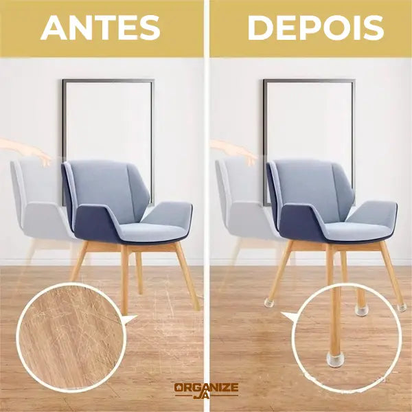 Tampa Para Pernas de Moveis - PéFlex® (Protege contra Riscos e Barulhos) - Leve Mais e Pague Menos!