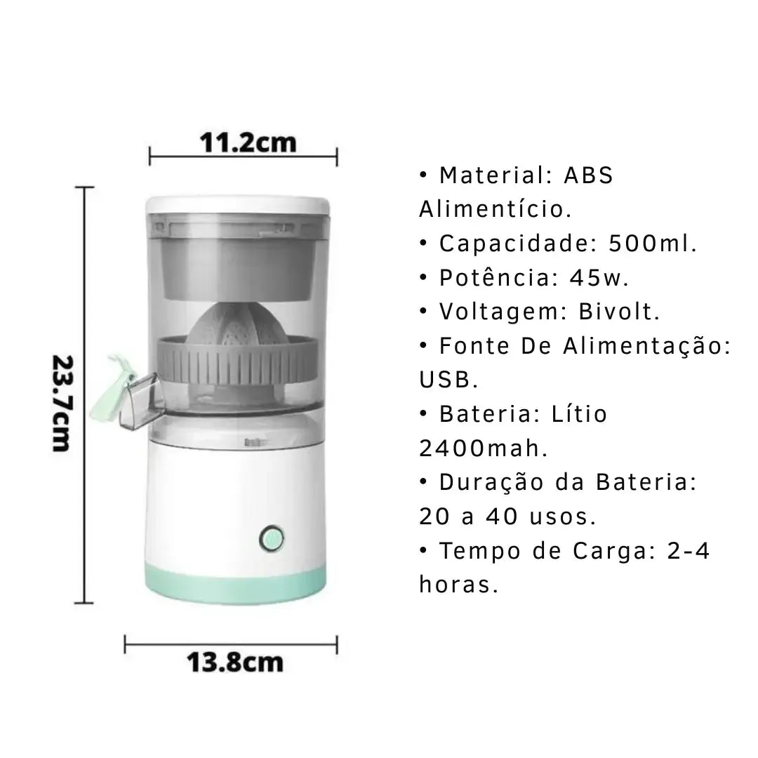 Espremedor Elétrico Portátil USB + Bônus Especial