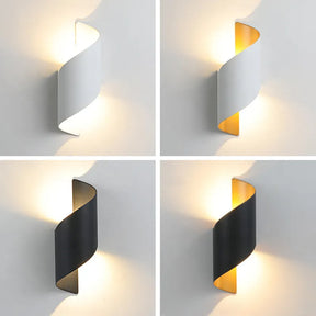 Arandela Externa de Parede Led Espiral