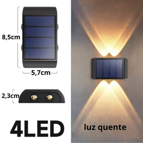 Arandela de Parede Solar Lux para Área Externa