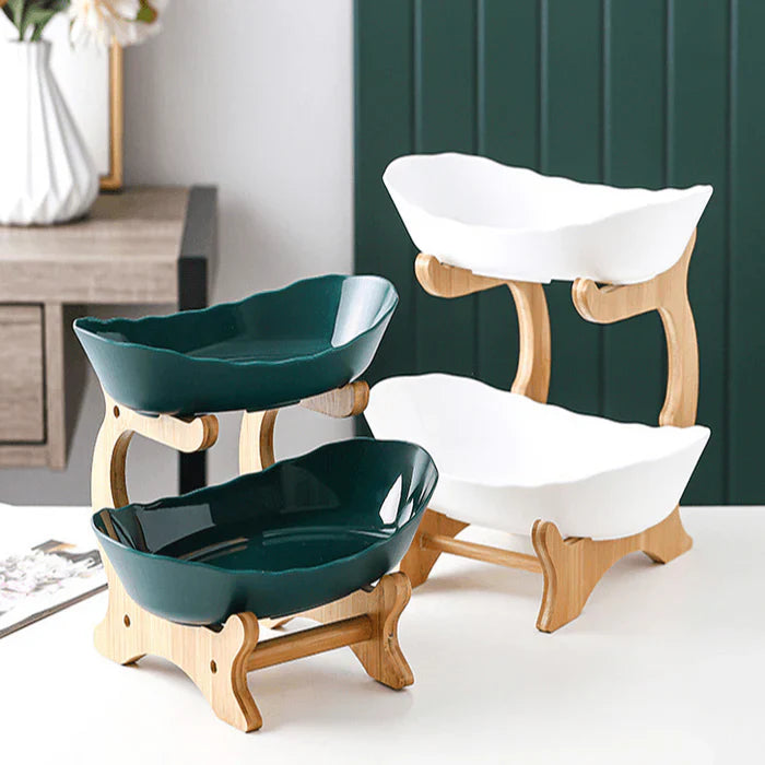 Fruteira de Mesa em Bambu - Exclusividade Organize Já