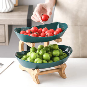 Fruteira de Mesa em Bambu - Exclusividade Organize Já
