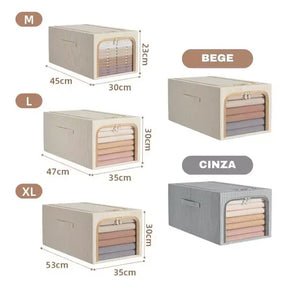 Organizador Multiuso para Guarda-Roupas em Algodão