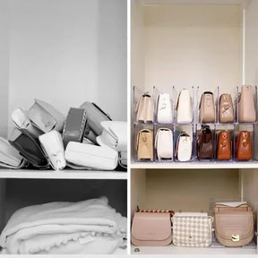 Organizador de Bolsas em Acrílico com Divisórias - Praticidade e Elegância