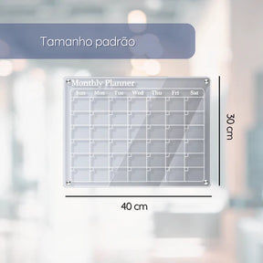 Quadro de Planejamento em Acrílico