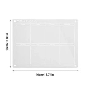 Quadro de Planejamento em Acrílico