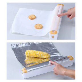 Suporte com Cortador para Plástico Filme Papel Alumínio ou Papel manteiga