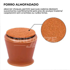 Tampa Para Pernas de Moveis - PéFlex® (Protege contra Riscos e Barulhos) - Leve Mais e Pague Menos!