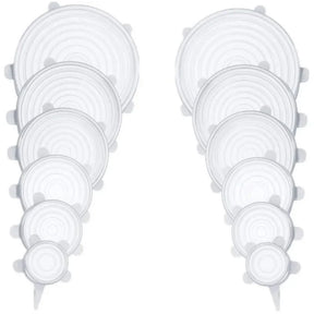 Tampa de Silicone Reutilizável Universal - Compre 6 leve 12