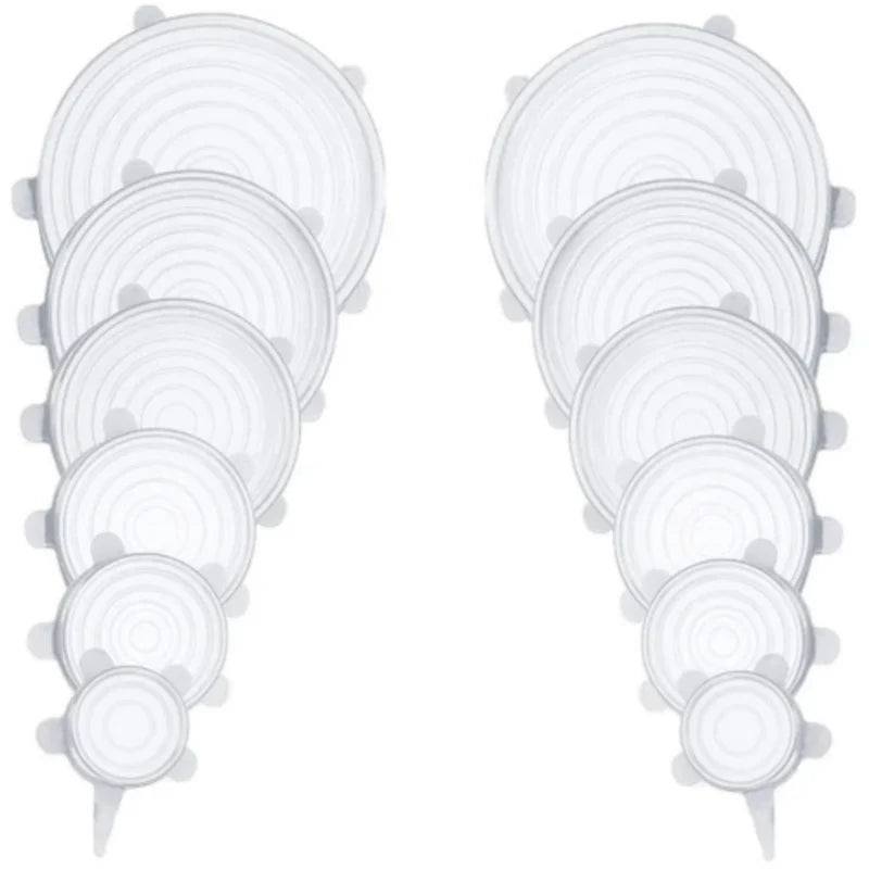 Tampa de Silicone Reutilizável Universal - Compre 6 leve 12